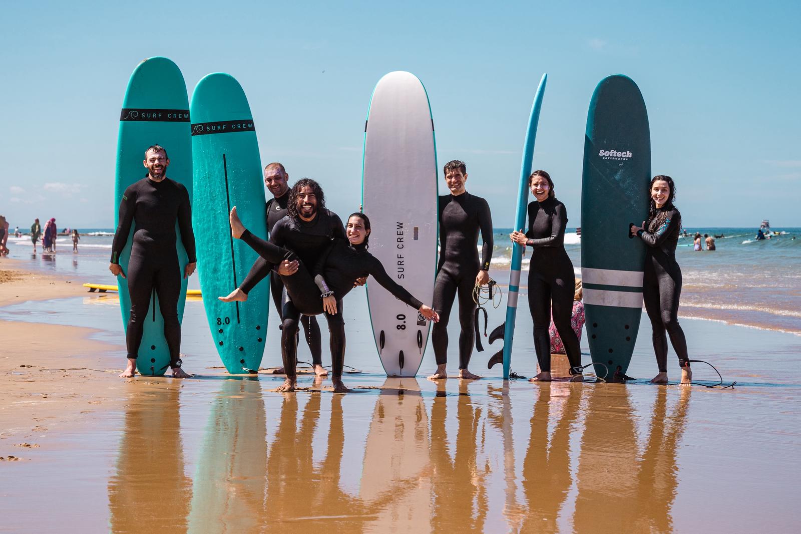 Group surf house morocco