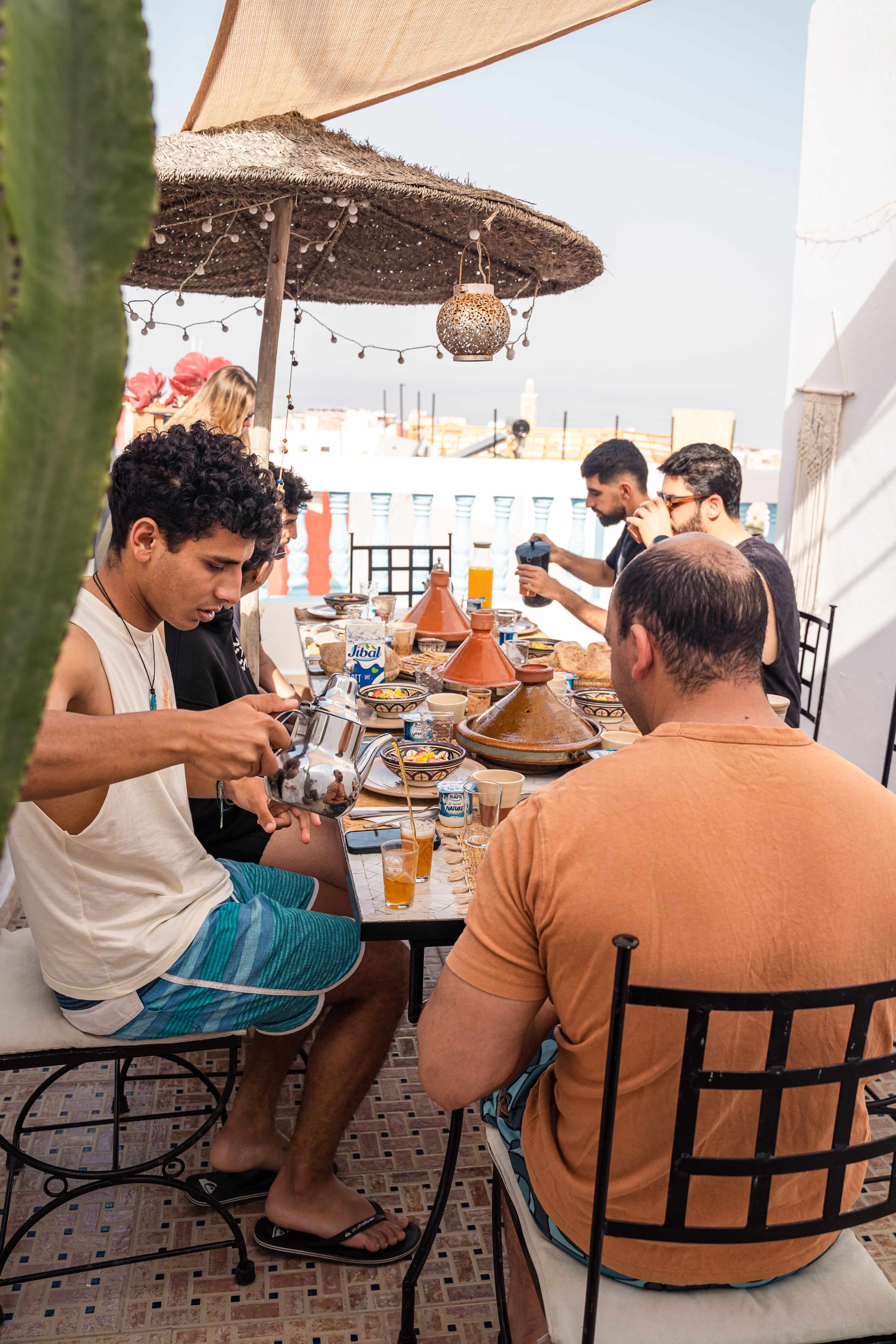 surf lodge group food moroccan