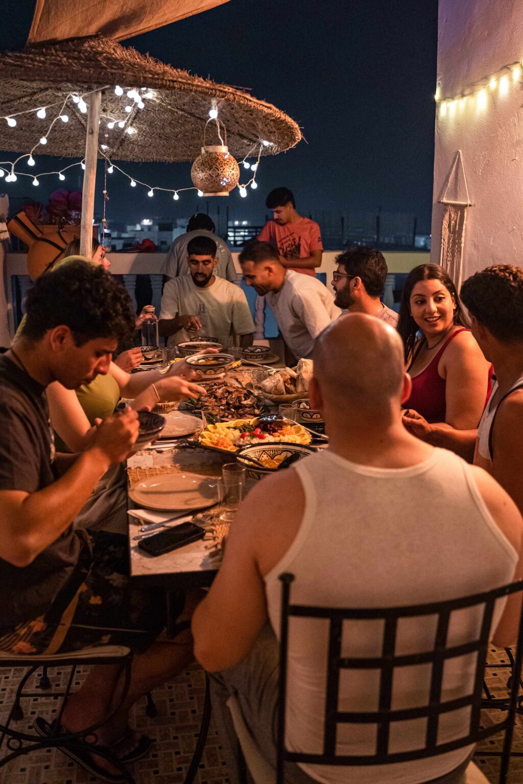 dinner surf camp tamraght
