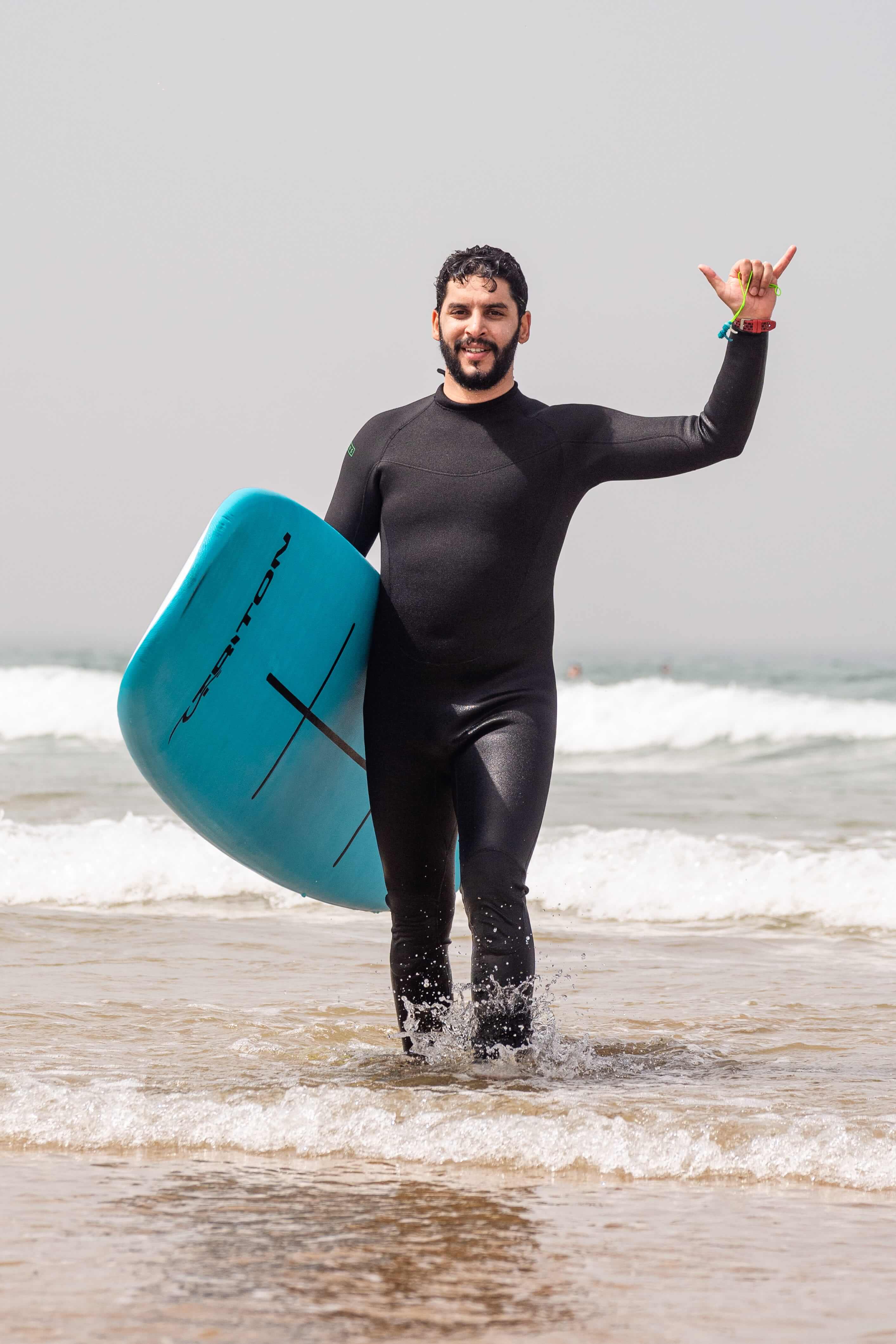 surfer board ocean morocco