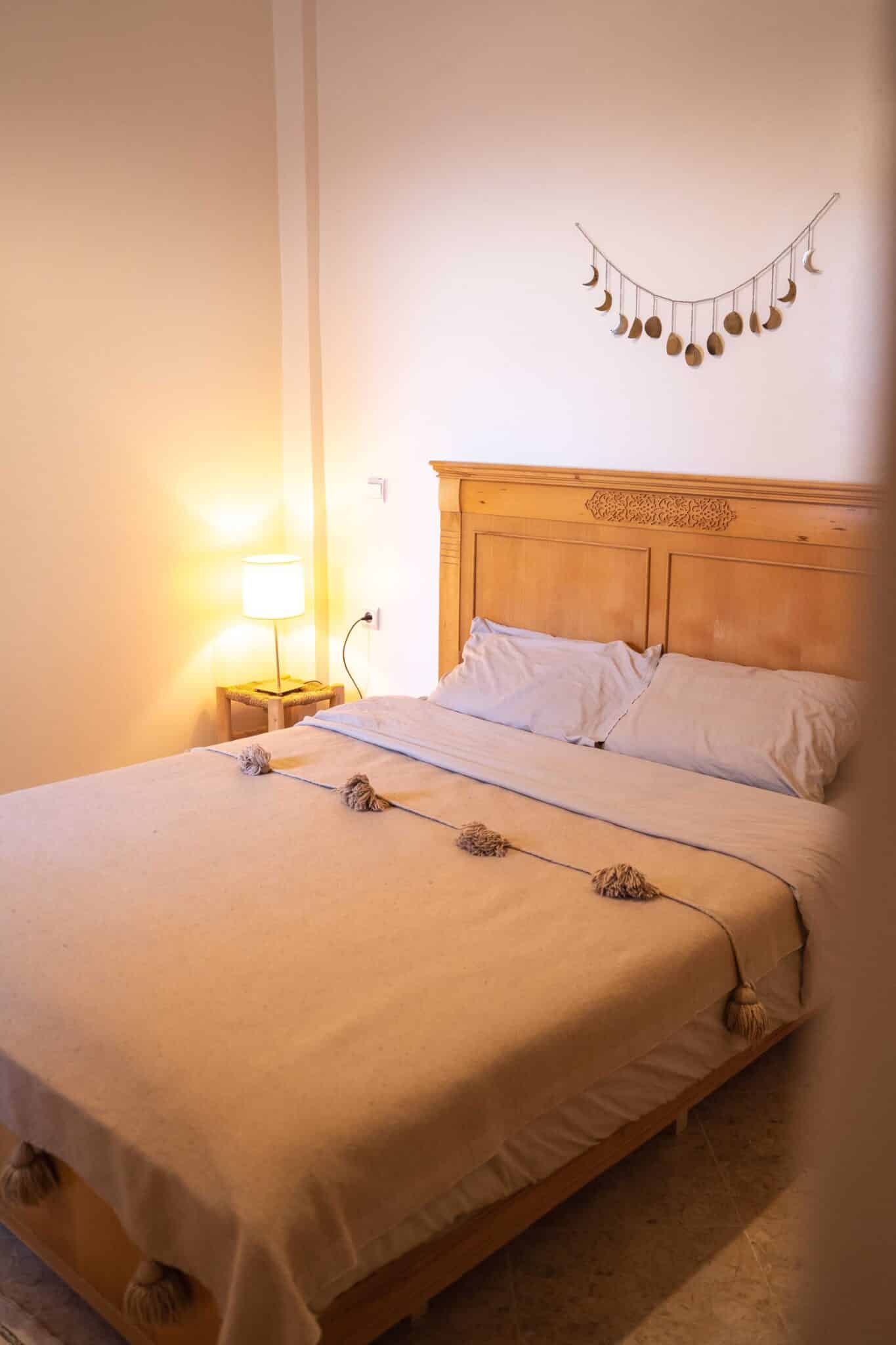 double bed couple surf house room tamraght