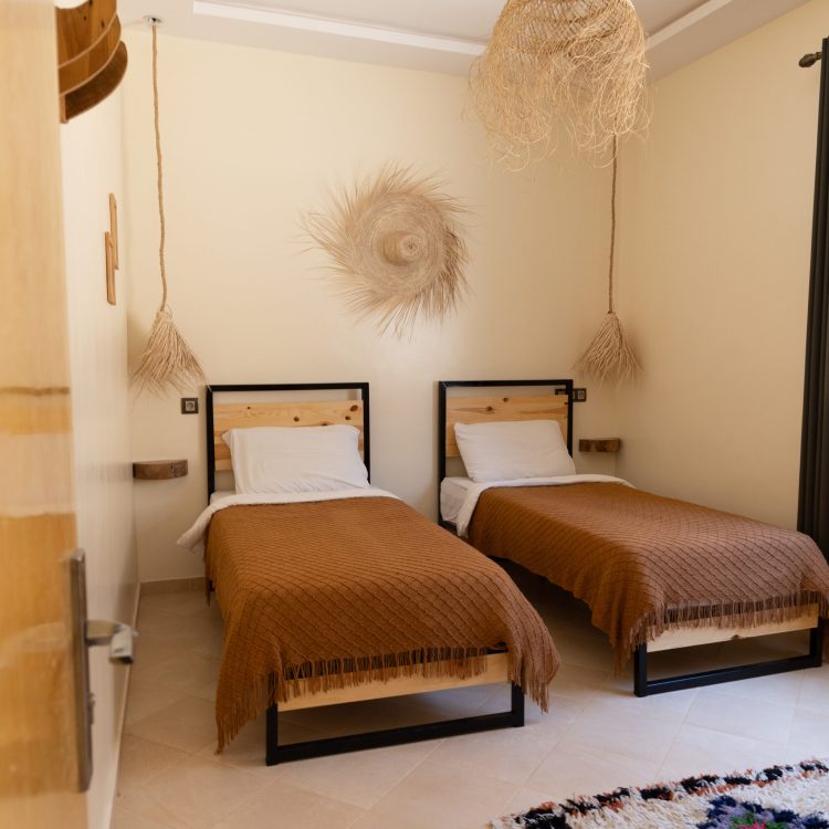 Room hostel surf camp morocco