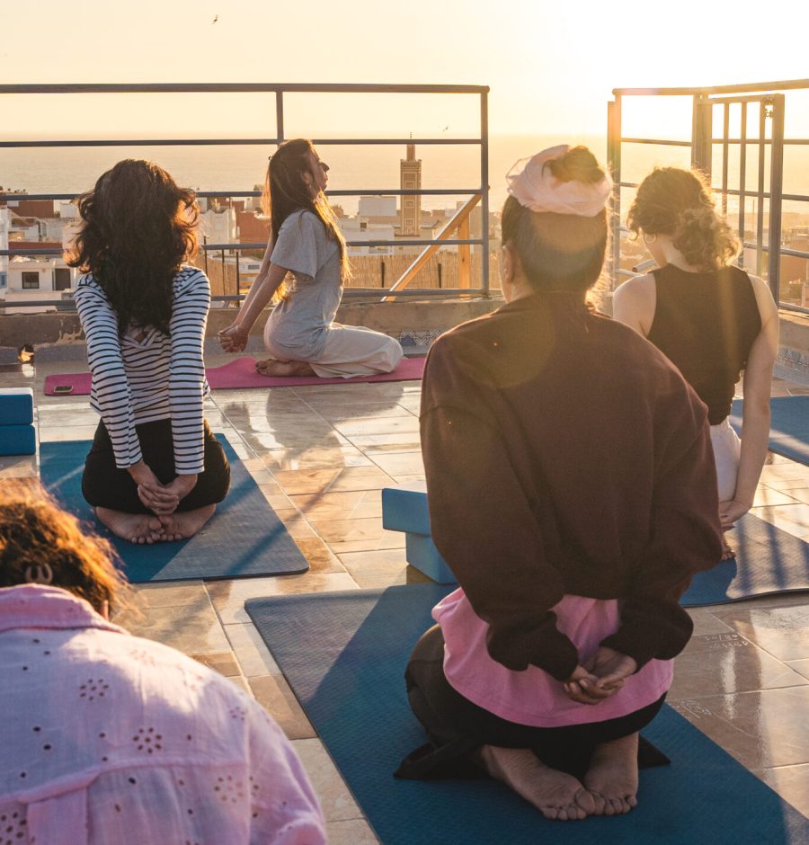 surf and yoga camp tamraght rooftop girls
