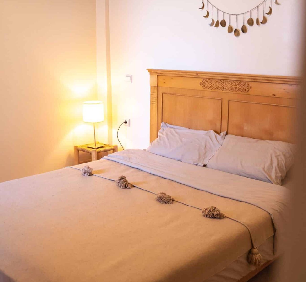 double bed couple surf house room tamraght